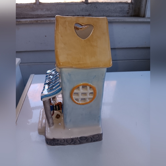 Heather Goldminc Blue Sky Clayworks Salty Bubbles Pet Spaw Tealight Holder - Picture 4 of 7